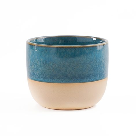 כוס קרמית 150 ירוק כחול