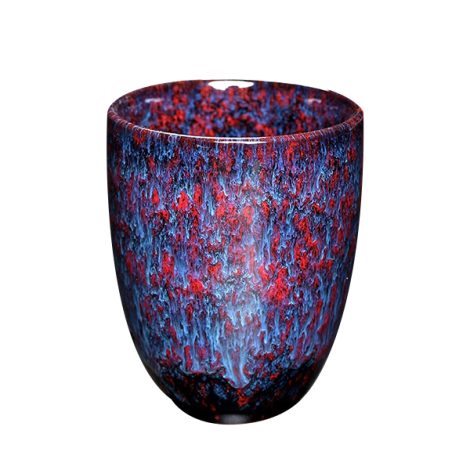 כוס 200 מל אדום כחול